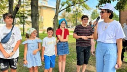 Кавээнщица Елена Борщева провела мастер-класс для детей в белгородском парке 