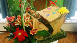 Ивнянские юннаты представили свои композиции на областной выставке флористических букетов