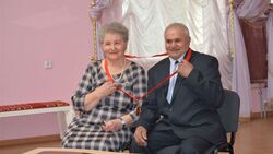 Ивнянцы Мария и Виктор Гуляевы отметили юбилей совместной жизни
