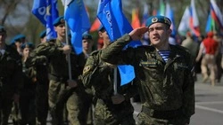 Ивнянский округ принял участие в Параде молодёжных организаций военно-патриотической направленности