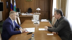 Вячеслав Гладков сообщил о совещании с начальником Юго-Восточной железной дороги Игорем Наталенко