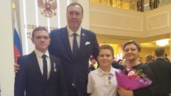 Двое юных героев из Белгородской области получили награды в Совете федераций