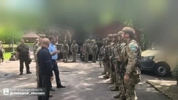 Александр Шуваев с Сергеем Кириенко посетили один из пунктов дислокации отряда «БАРС-Белгород»
